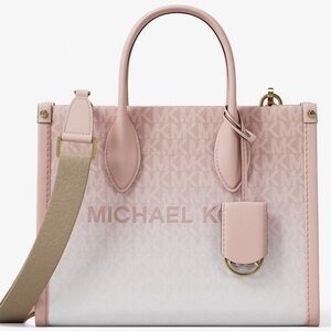 Michael Kors Mirella Small Ombré Signature Logo
Crossbody Bag Powder Blush